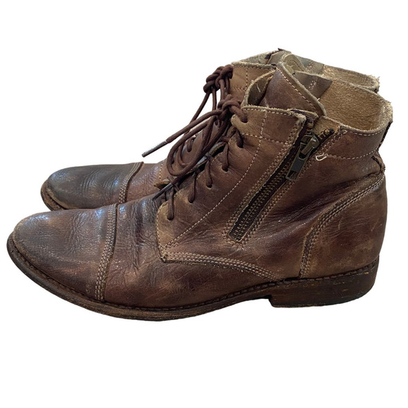 Bed Stu Shoes - Bed Stu Bonnie Leather Cobbler Combat Boots Women's 9